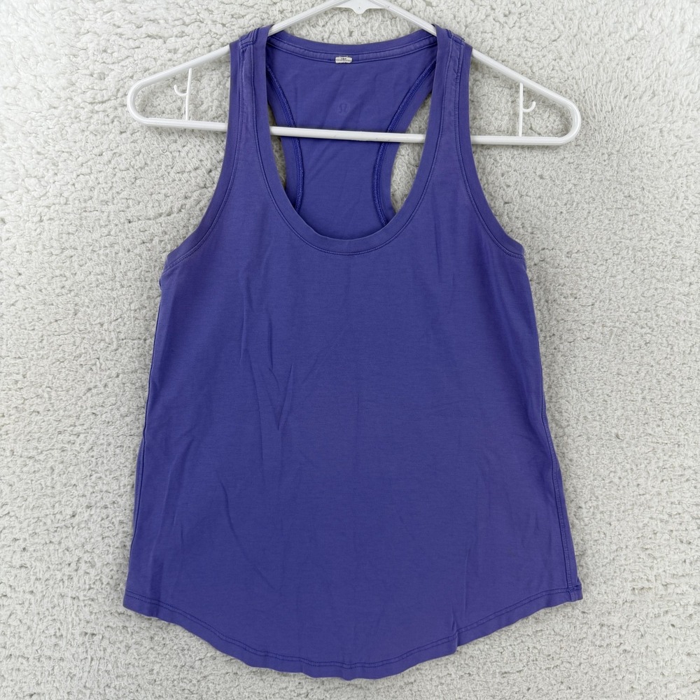 Lululemon Tank Top Womens Small Purple Racerback Athletic Yoga Running Gym